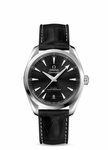 Omega Seamaster Aqua Terra 150M Master Chronometer 38 Stainless Steel / Black / Alligator 220.13.38.20.01.001 (22013382001001)